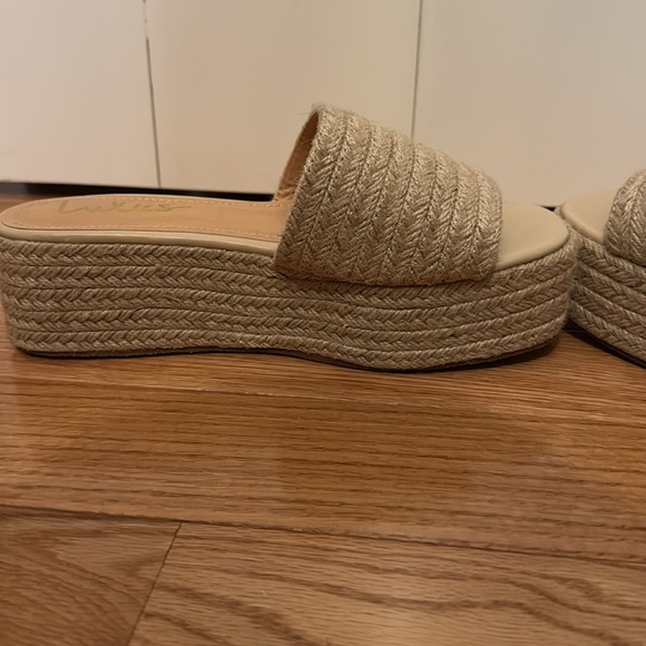 Lulus O'ahu 2 Natural Suede Espadrille Platforms - Picture 3 of 5